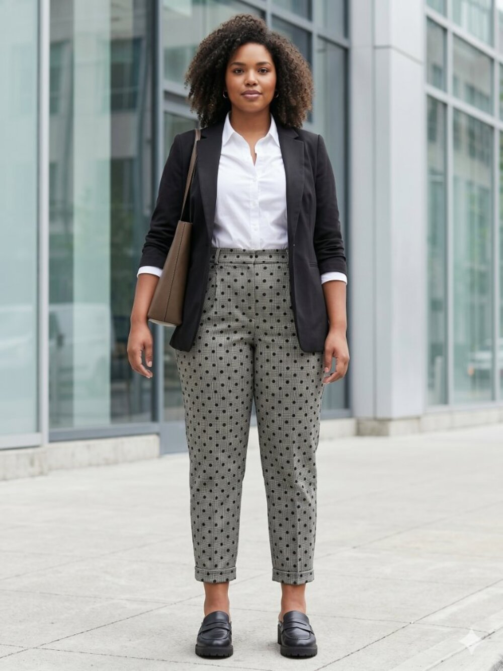 Lane Bryant Lena Ankle Pant Houndstooth Polka Dot Tailored Stretch Plus 26 NWT